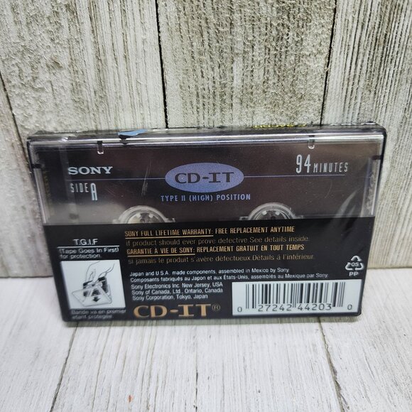 Sony CD-IT 94 Minute High Bias Blank Cassette Tape - Picture 2 of 3